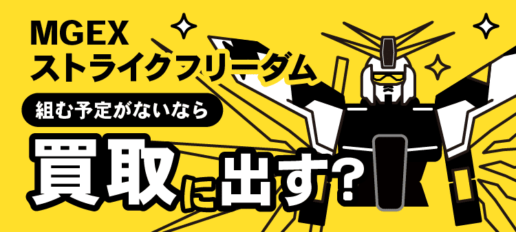 MGEX・ストライクフリーダム・組む予定がないなら・買取に出す？