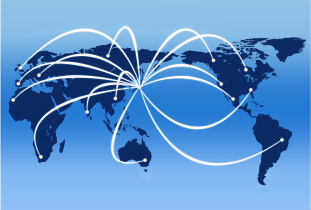 海外にも販路があるイメージ