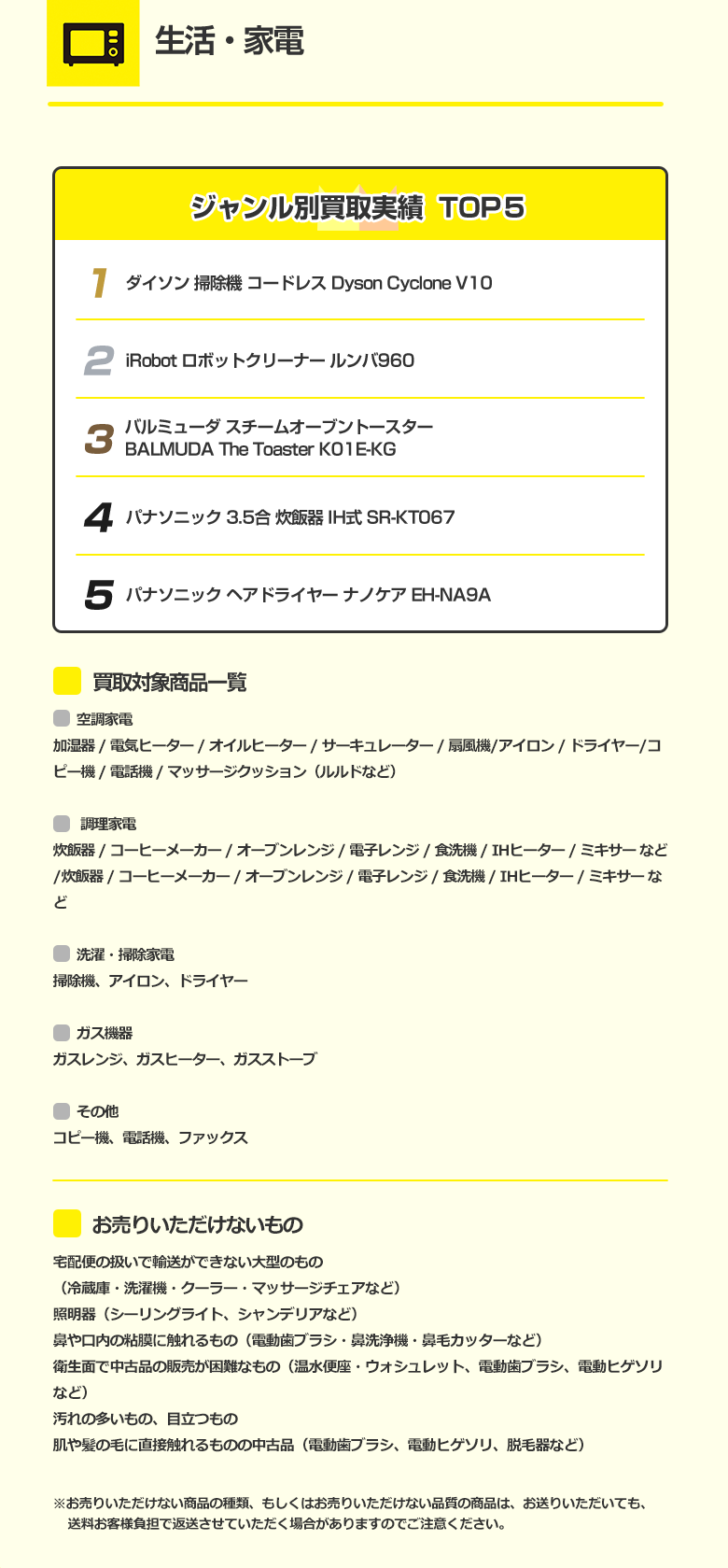 生活・家電 詳細