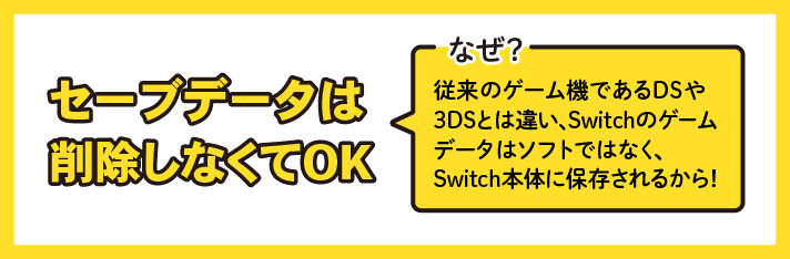 セーブデータは削除しなくてOK