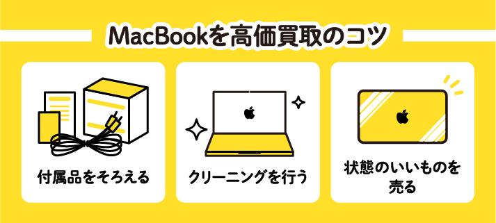 MacBookを高価買取のコツ・付属品をそろえる・クリーニングを行う・状態のいいものを売る