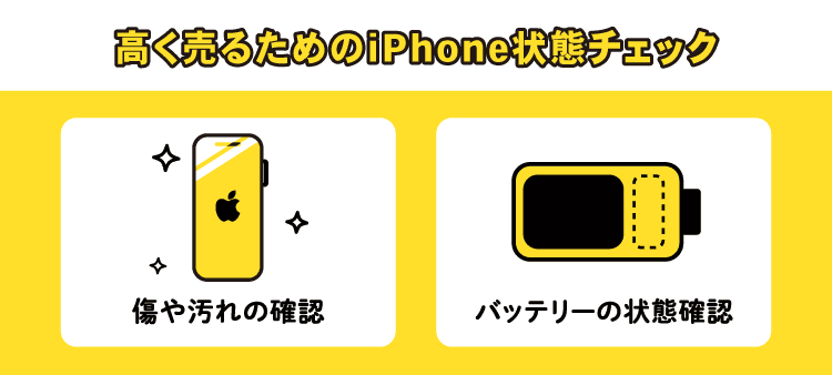 高く売るためのiPhone状態チェック：傷や汚れの確認 / バッテリーの状態確認