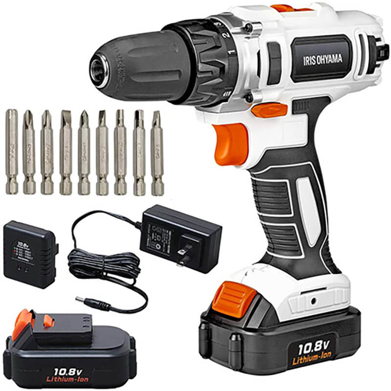アイリスオーヤマ / 充電式 電動ドライバー 10.8V / バッテリー・充電器付買取のイメージ