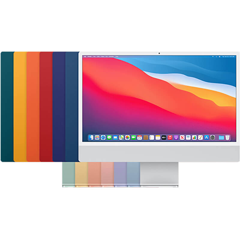 iMac (24-inch, M1, 2021) / Apple M1チップ / 16コアNeural Engine / SSD:256GB / 8GB / シルバー買取のイメージ
