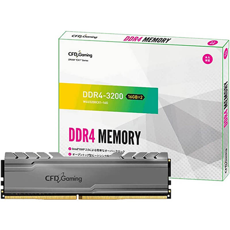 シーエフディー / デスクトップPC用ゲーミングメモリ CX1シリーズ DDR4-3200 16GB×2枚買取のイメージ