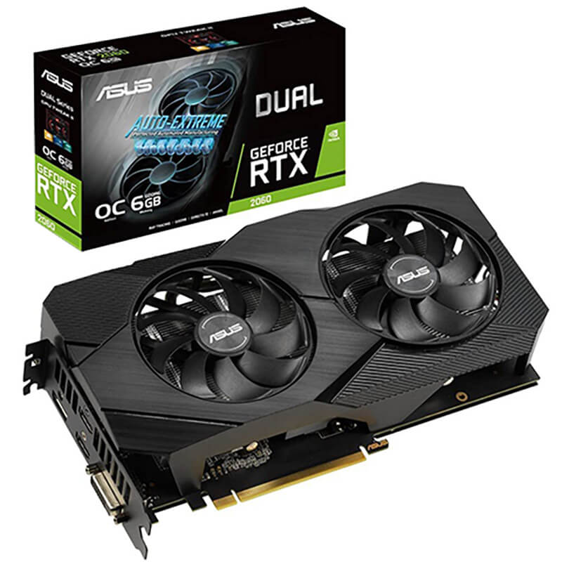 エイスース / Dual GeForce RTX™2060 グラフィクスボード OC 6G DDR6 2.5 slotの買取商品イメージ