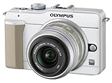 OLYMPUS ミラーレス一眼 E-PL1s レンズキット ホワイト E-PL1s LKIT WHT