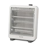 アイリスオーヤマ 電気ストーブ ヒーター 暖房器具 電気 足元 小型 省エネ 脱衣所 転倒時電源OFF 400W/800W 2段階切替 軽量 EHT-800W ホワイト