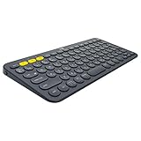 ロジクール ワイヤレスキーボード 無線 キーボード 薄型 小型 K380BK Bluetooth ワイヤレス Windows Mac iOS Android Chrome K380 国内正規品