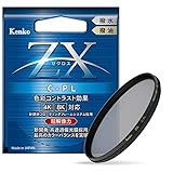 Kenko PLフィルター ZX サーキュラーPL 72mm 高透過偏光膜採用 撥水・撥油コーティング フローティングフレームシステム 542729
