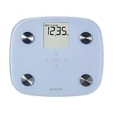 エレコム 体組成計 コンパクト【体重 体脂肪率 内臓脂肪レベル BMI 骨格筋率 骨量 基礎代謝 が測定可能】 ブルー HCS-FS02BU