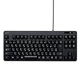 エレコム(ELECOM) キーボード 有線 メンブレン コンパクトキーボード ブラック TK-FCM103XBK