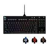 Logicool G ロジクール G PRO X ゲーミングキーボード テンキーレス 有線 GXスイッチ クリッキー 日本語配列 LIGHTSYNC RGB 着脱式ケーブル G-PKB-002 国内正規品 【 ファイナルファンタジーXIV 推奨周辺機器 】