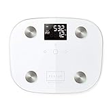 エレコム 体重計 体組成計 バックライト付き 【 体重 BMI 体脂肪率 基礎代謝 目標体重設定機能付き 】 100g単位測定 エクリア ホワイト HCS-FS03WH