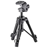 Velbon(ベルボン) 卓上スマホ三脚 EX-miniS II(EX-ミニS II) 2段 レバーロック 全高41.7cm 最低高19.0cm 脚径17mm 小型 2Way雲台 アルミ脚 スマホホルダー付属 500625