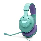 JBL QUANTUM 100M2 ゲーミングヘッドセット/ヘッドホン/3.5MM接続/エントリーモデル/シアン/JBLQTUM100M2CYN
