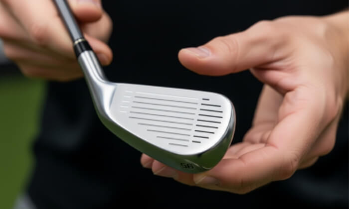 ウェッジを査定する人の画像