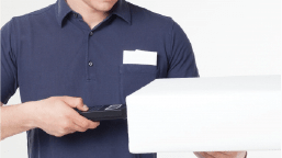 配送会社が自宅まで引き取りに来るイメージ